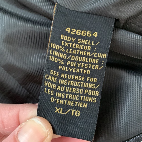 Womens Large or XL Leather jacket bh sophisticates - Picture 9 of 10